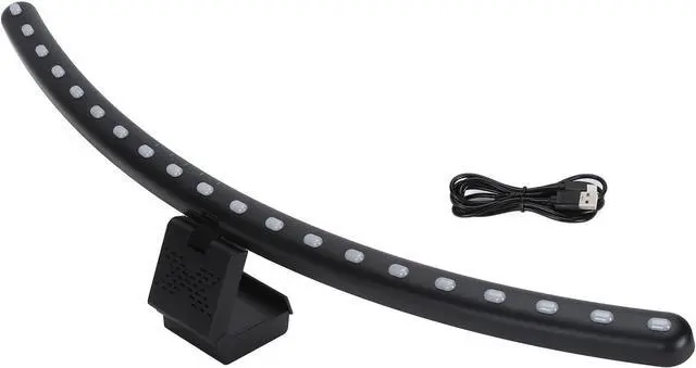 Main image of LED Monitor Light Bar, Curved Computer Monitor Lamp with Eye Caring Design, Adjustable Angle Touch Control USB Powered Reading Light for Office Gaming Desk