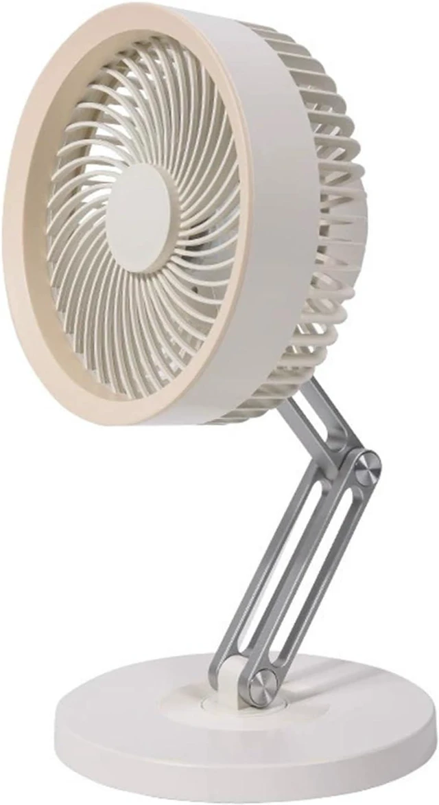 Main image of Energy-Efficient Adjustable Desk Fan, Flexible Rotation USB Charging, Compact ABS Build for Workstations Compact Desk Fan