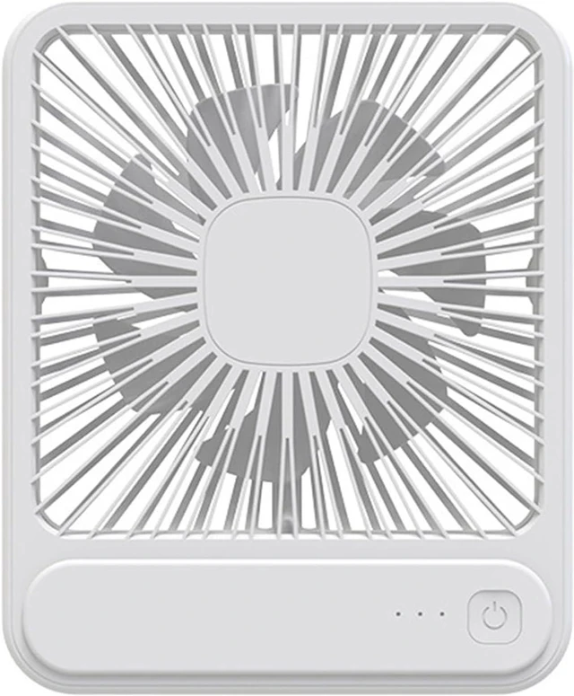 Main image of Practical USB Powered Table Fan with Quiet Operations Rechargeable Air Cooling ABS Texture for or Travel Desktop