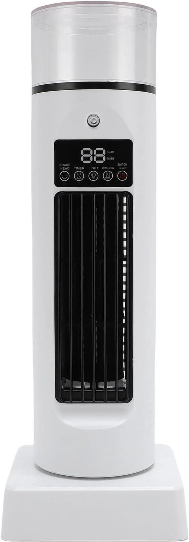Main image of Yunir Desktop Tower Cooling Fan Portable Air Conditioning No Leaf Misting Fan for Home Office Dormitory 4 in 1 Functions USB Powered for Summer 7 Color Night Light