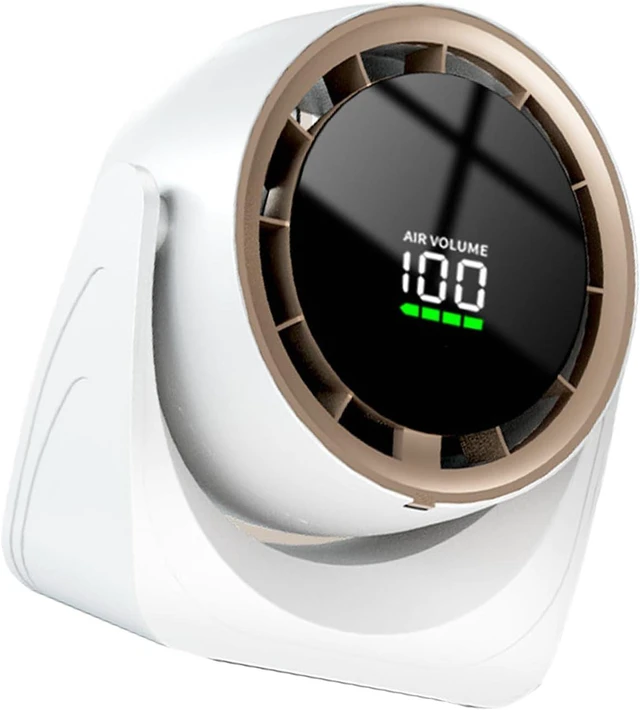 Main image of Small Fan Cooling Fan Digital Display Table With Adjustable Speed Suitable For Indoor Desk And Wall Mounting USB Rechargeable
