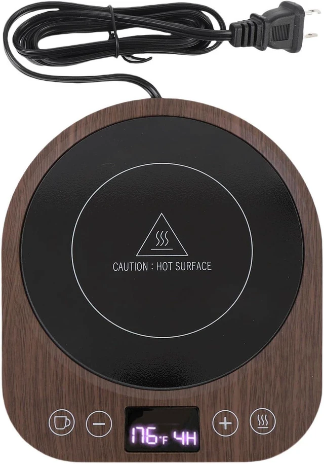 Main image of 36W Mug Warmer with 3 Temperature Settings, Auto Shutoff, 5.2 Inch Heating Plate Keeps Coffee, Tea & Milk Warm, Safe PC Material, Ideal for Office and Study Use
