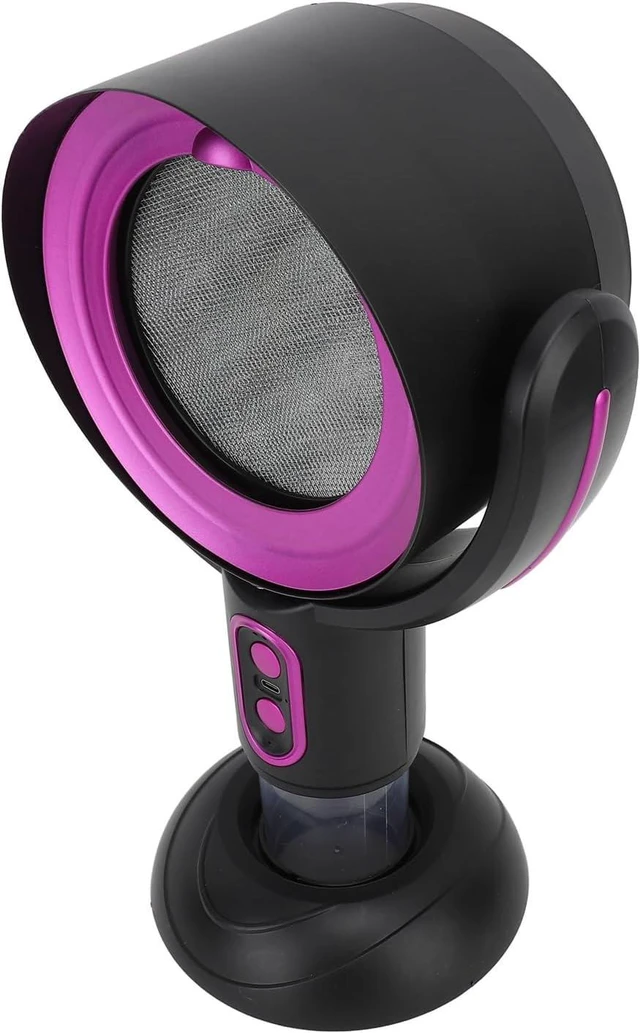 Main image of Mini Range Hood Negative Ion USB Powered Portable Kitchen Exhaust Fan for RVs 8W 5V, Compact and Portable with Removable Oil Storage Cup for Camping Trips (Black Violet)