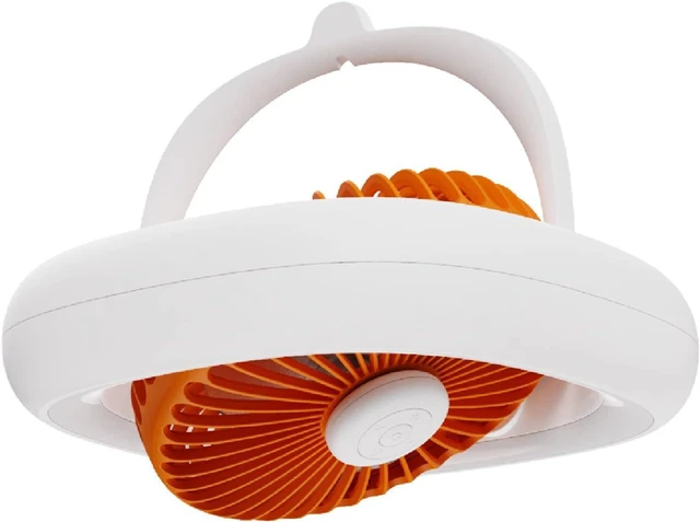Main image of 4000mAh USB Rechargeable Remote Control Oscillating Fan 4 Gears Tent Ceiling Fan with LED Lamp for Home Outdoor Desk Bed Oscillating Ceiling Fan