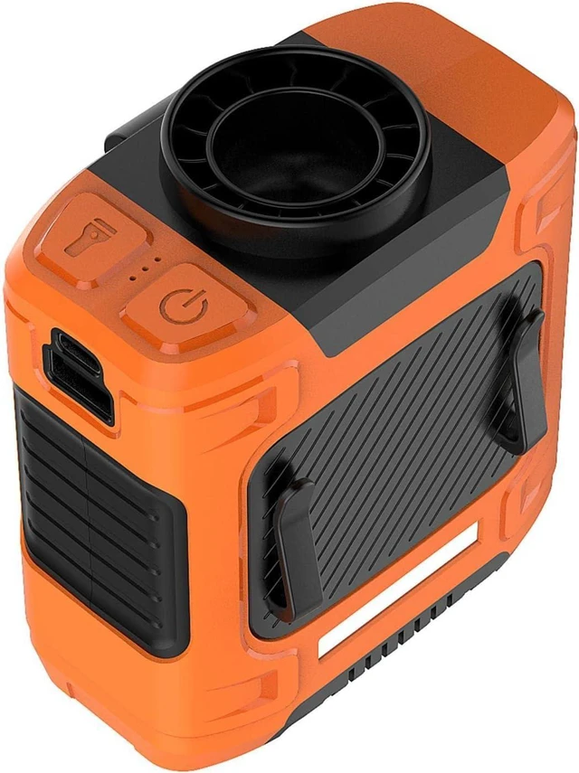 Main image of Compact Waist Fan for Outdoor Activities, Orange
