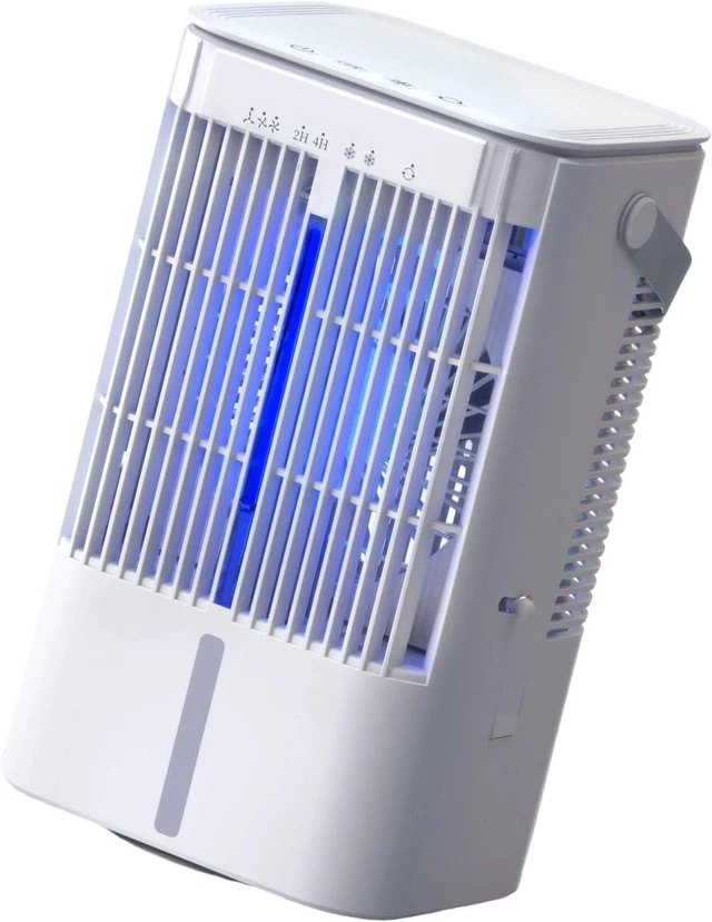 Main image of Energy Efficient Chilling Fan with 7 Color Changing Night Light and Top Fill Design for Any Space Handheld Cooling Fan
