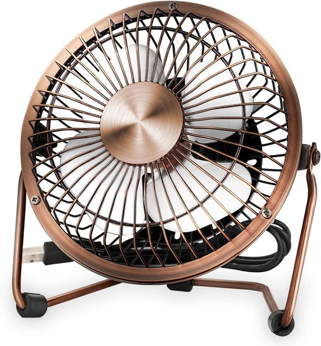 Main image of 4/6inch USB Desk Fan Portable Table Cooling Fan Adjustable 360 Degree Rotatable Metal Quiet Electric Fan for Home