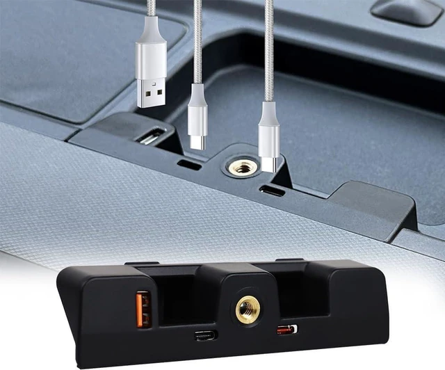 Main image of Bryter Dashboard USB Expansion Dock USB Hub for Bronco 2021 2022 2023 2024 Accessories for Ford Bronco 2/4-Door,3 Ports Charging Station with 1USB A, 2USB C, Not fit Bronco Sport.