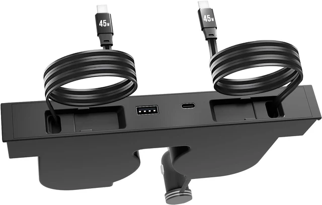 Main image of USB Hub for Tesla Model Y Juniper Accessories 2026 & Model 3 Highland 2025 Accessories, Hidden Console Phone Charger Hub, Center Console Interior (2-Type C for ModelY/3 Juniper&Highland)