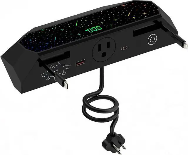 Main image of Cybertruck Multi-Ports USB Hub for Cyber Truck 2023+ Center Console Hidden Fast Charger with Retractable Cable Dual USB-C Ports Docking Station Accessories (for Cybertruck 2.0)