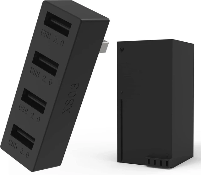 Main image of JZW-Shop 4 Ports USB Hub 2.0 for Xbox Series X, High Speed USB Hub Splitter Expansion Adapter Compatible with Xbox Series