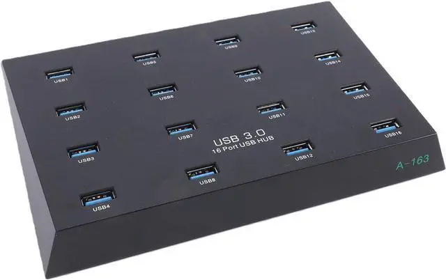 Main image of Sanpyl USB 3.0 Hub 16 Port, 5Gbps Transfer USB Hub for Flash Drive Card Reader Portable Hard Drive Small Memory Card, with 15 Micro Storage Reader (US)