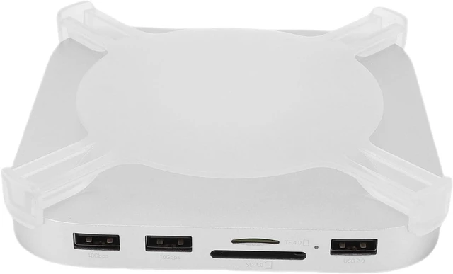 Main image of Dock and Stand Support for M4 M4 Pro, USB C Hub with NVMe SSD Enclosure and Storage Card 4.0 Slot, 2 USB A 3.2 1 A .0 1 C 2A Port, Aluminum Alloy for Thunderbolt