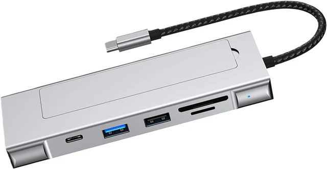 Main image of Compact Multiport Docking Station Featuring HDDs Dock with Fast 10Gbps USB 3.2 Speeds Ethernet HDTV Compatibility Fast Speed Hubs