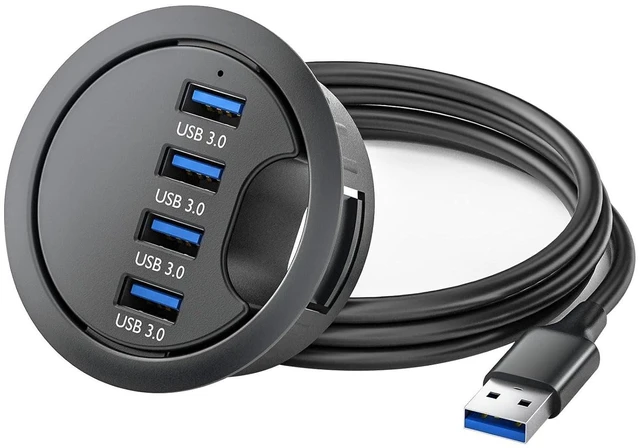 Main image of USB 3.0 Docking Station - 4 Port USB & Memory Reader Desktop - High-Speed Data Transfer & Space-Saving(USB3.0 Four Ports)