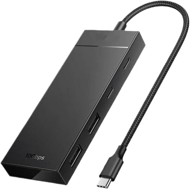 Main image of USB C Hub 10Gbps Type C 3.2 Gen2 USB Splitter with 4 USB Ports USB A and USB C Multiport Adapter Compatible with Pro Air
