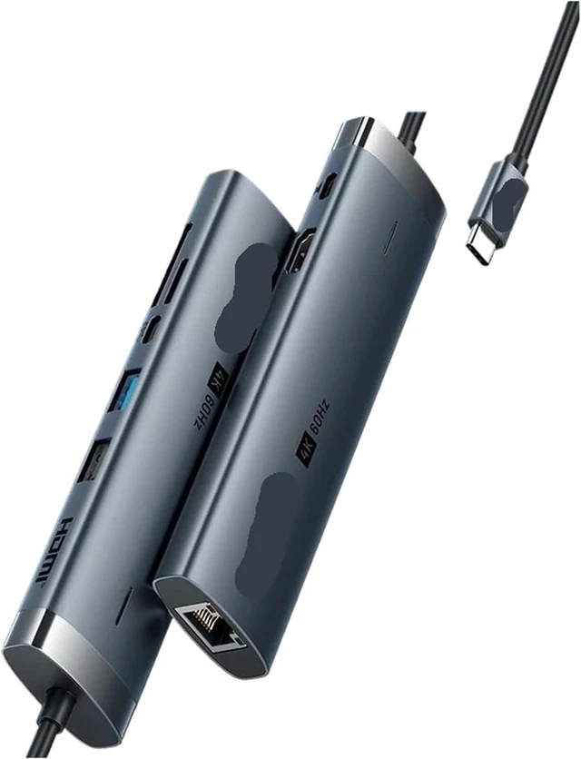 Main image of 4K60Hz USB C HUB HDMI Adapter TY>pe C to RJ45 Ethernet USB3.0 PD100W SD&TF for Pro Docking Station USB HUB(8-in-1 HDMI 4K60Hz)