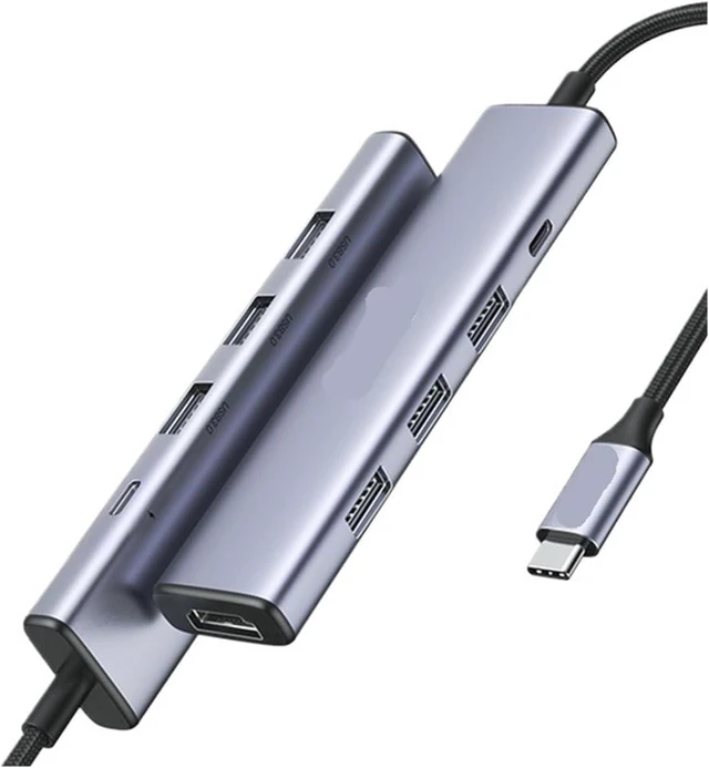 Main image of USB-C HUB to 4K60Hz HDMI RJ45 PD100W SD&TF USB3.0 5Gbps Splitter for Accessories Docking Station(5-in-1 5Gbps)