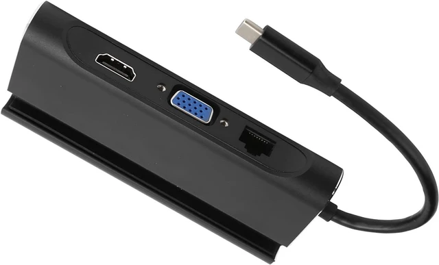 Main image of 7in 1 TypeC Adapter USB Hub HD Multimedia Interface VGA RJ45 PD Charger Portable 4K Hub for Travelers Aluminium Alloy