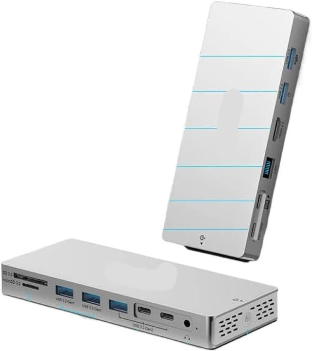 Main image of 14 in 1 Type C Hub Docking Station 4K 60Hz HDTV LAN RJ45 Adapter 10Gbps USB 3.2 Hub SD TF Reader 3 5mm Audio PD100W Compatible with