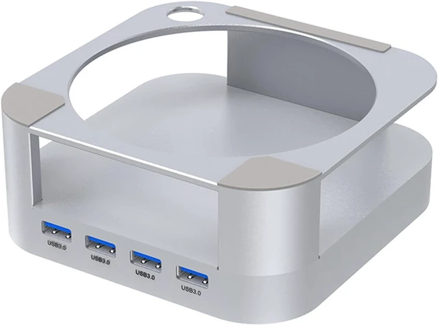 Main image of Aluminum Cooling Stand with 4 Port Fast Speed USB3.0 Hubs for Docking Station Featuring Heat Dissipation Ventilated Hubs
