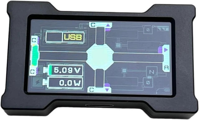 Main image of Trendy for Gaming USB Hub-2-To-3 Port, 8K Hz, Power, with Screen, for Gaming Ambience Desk Setup Set Up Black