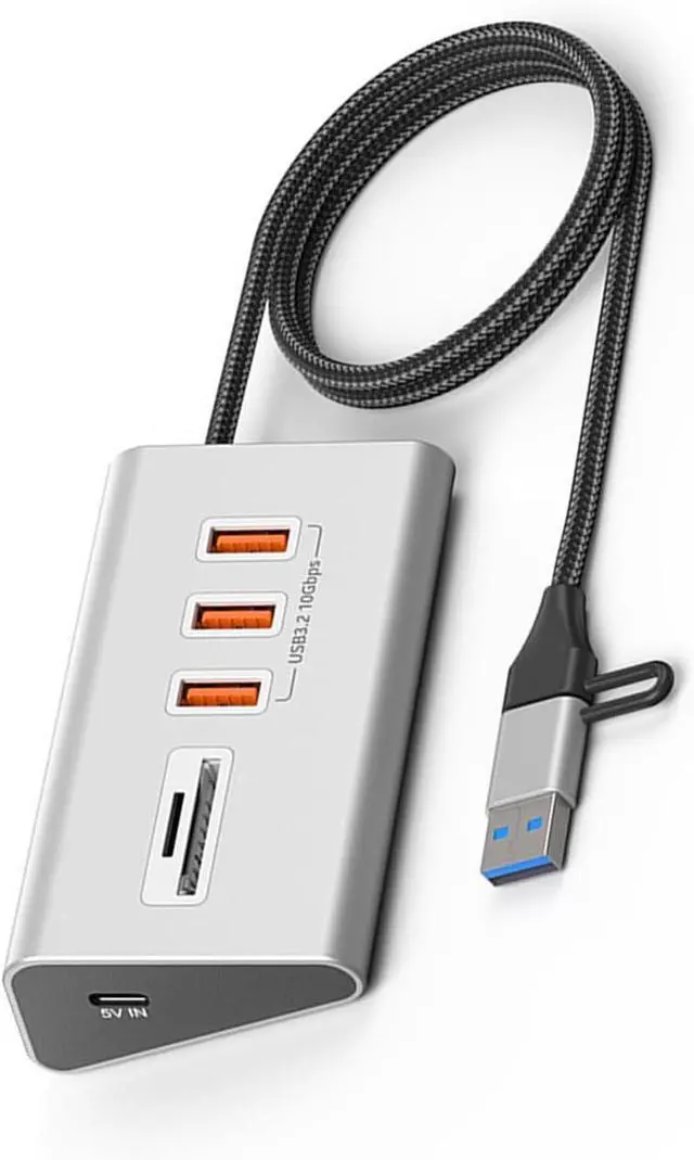 Main image of USB 3.2 Type C Hubs 10Gbps Multiple Interfaces Expansion Aluminum Adapter Card Reader for PC Laptop Travel USB C Hubs Card Reader