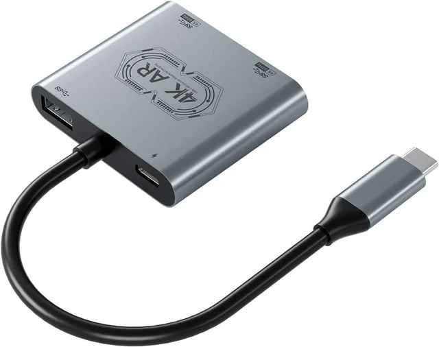 Main image of Glasses Type C Hub with PD100W Fast Charging 4K 60Hz Output Data Transfer Aluminum Adapter for Gaming Devices