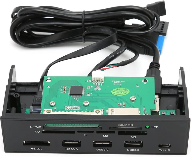 Main image of aqxreight 5.25in 3.5in Docking Station Good Compatibility Preventing Oxidation Fast Transmission Speed Expansion Dock Esata Indicator USB3 0 The Light Interfaces Docking Front Panel As