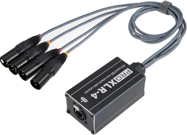 Main image of Snake Cable to Cable, 4 Channel 3Pin Multi Networking Snake Receiver with Cat5 Networking Snake Receiver
