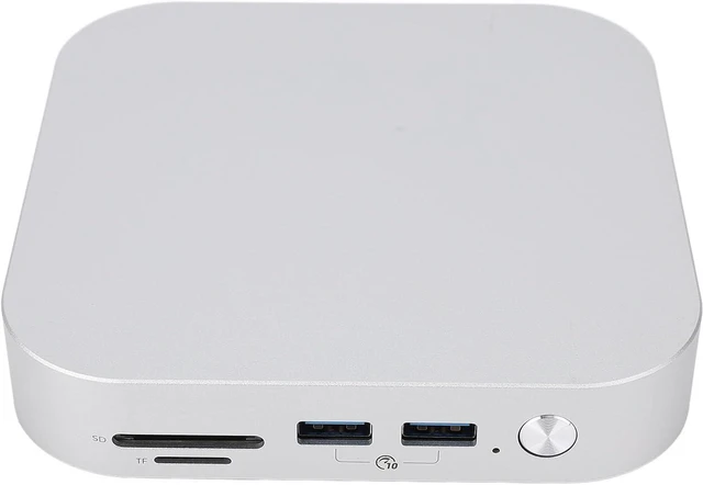 Main image of SUNGOOYUE Aluminum Alloy Stand and Hub for Mac mini M4 with 10Gbps USB and Memory Card Reader, Compact Design for Mac mini Users and Data Intensive Workflows (US Plug)