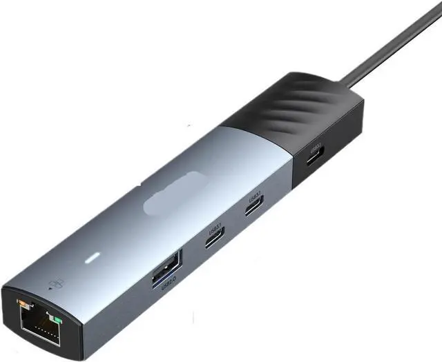 Main image of 10Gbps USB C Hub Type C to 4K60Hz HDMI Adapter,3USB 3.1 Gigabit Ethernet PD 100W,Docking Station for Mac Book Pro Air M2 M1(White)