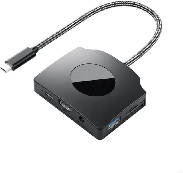 Main image of USB C HUB Splitter with 2 USB3.0 Port 4K 1080P 60Hz Video Outpu D5QC