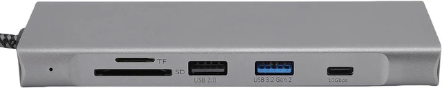 Main image of Zyyini Type C Hub Versatile 8 in 1 Laptop USB C Docking Station for Studio Display Aluminum Alloy, 4K Video Output