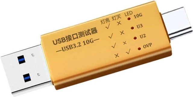 Main image of 10Gbps USB3.2 Interfaces Tester HUBs Test Type C Docking Stations USB Port Function Quick Tests Voltages Test Type C LED Display