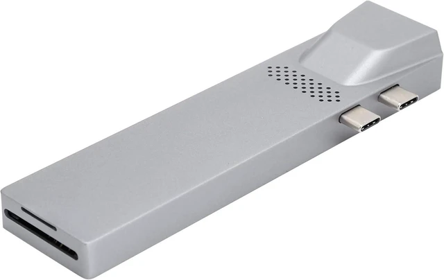 Main image of Sanpyl USB C Adapter,Extended External Hub,Slim & Portable,8 in 1 Hub,for Computer Office Home Universal Multifunction Adapter