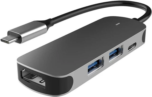 Main image of Hub USB C Hub Adaptador 4 Em 1 para USB 3.0 Compatível para para Switch USB-C Tipo C 3.0 Divisor