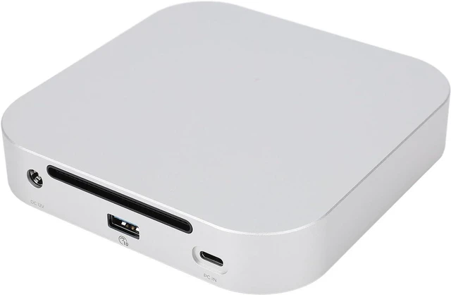 Main image of Mac mini M4 Dock, Aluminum Alloy Stand Hub with Dual M.2 SSD Slots 10Gbps USB A Ports Storage Memory Card Reader, for Mac mini M4 (US Plug)