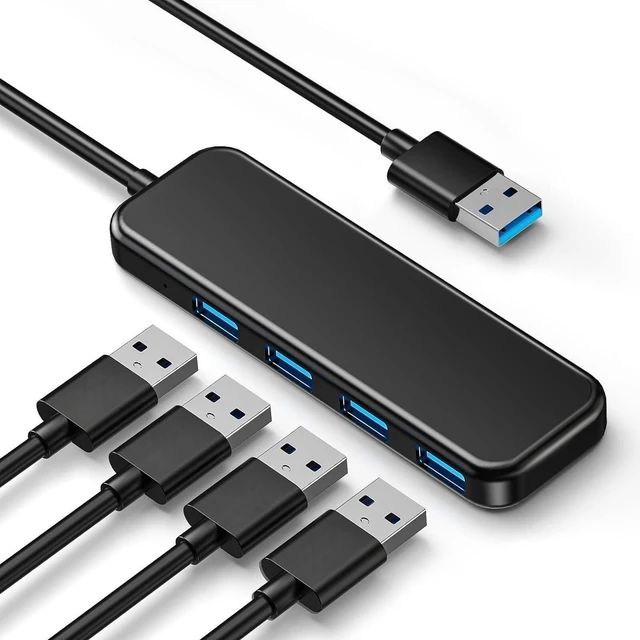Main image of USB HUB 4 Port USB 3.0 External Splitter Multiple Expand High Speed Adapter for Computer PC Accessories