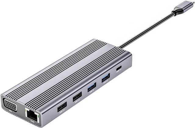 Main image of TEHAUX Type Portable USB Hub for Computer Accessories Lightweight Data Hub with Support