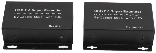Main image of SUNGOOYUE Ethernet USB Extender 393.7FT 4 USB2.0 Hub Plug and Play for Monitoring The Security of Videoconferences (US Plug)