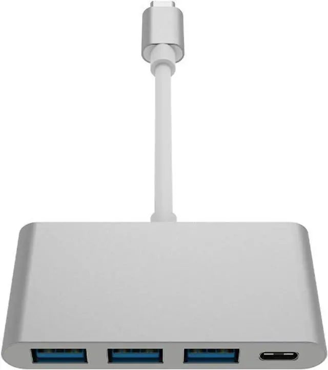 Main image of Hubs USB3.0, 5Gbps High-Speed Transmission Type C to USB 3.1/PD+3*USB 3.0 HUB Adapter USB Type C Hub USB Hubs (Color : White-Fruit peach5)