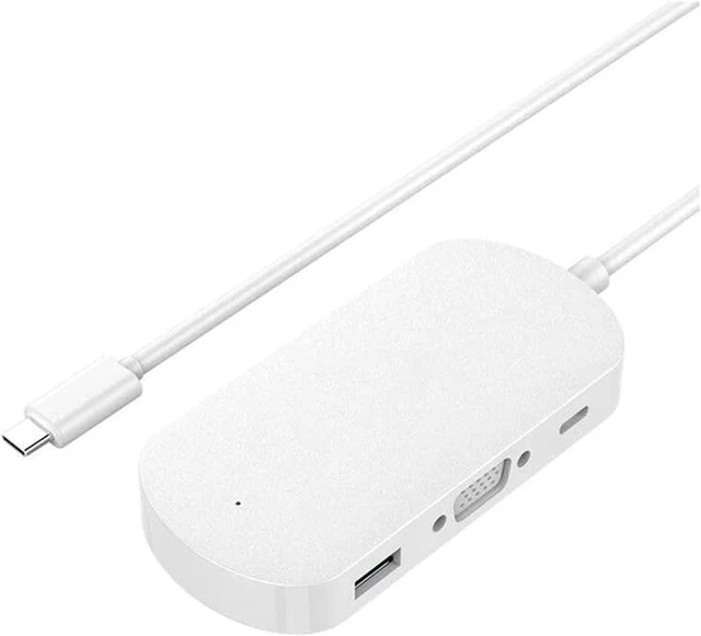 Main image of USB C HUB Type C to Multi USB 3.0 Type C HUB VGA Adapter Dock PC Accessories USB C Splitter (Color : White)