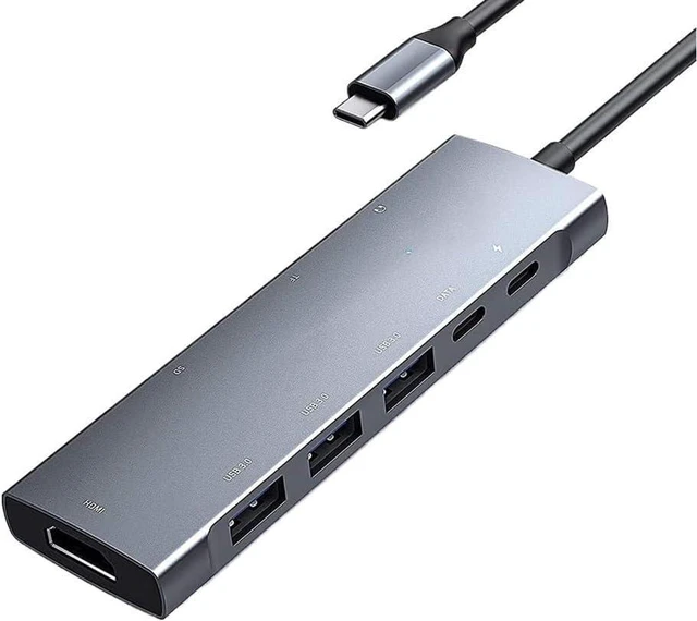 Main image of C HUB with 4K PD Charging, SD/Micro Card Reader, 3.0, 3.5mm Headphone Jack Type C