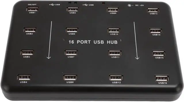 Main image of Professional 16 Port USB2.0 Hub Fast Memory Card Duplicator for USB Devices Data Transfer Hard Drive Cloner for Vista 7 8 OS X (US Plug)
