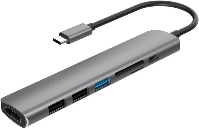 Main image of 3.1 Type-C to Adapter 4K C Hub with Hub 3.0 2.0 TF SD Reader Slot PD for C Splitter(Gray)