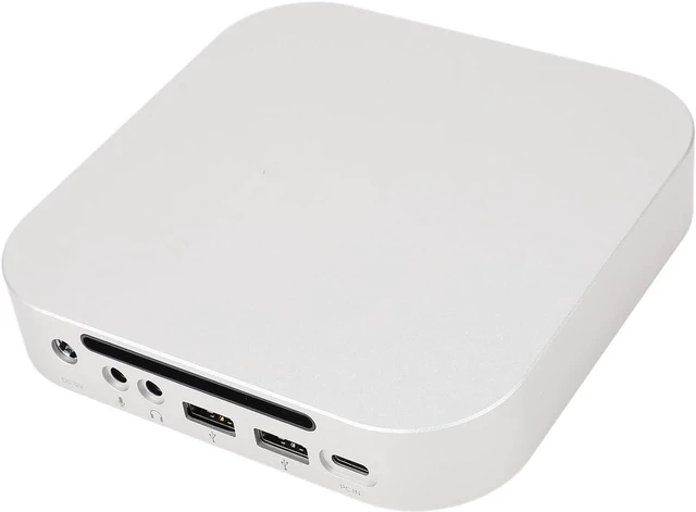Main image of 9 in 1 USB C Hub Stand for Mini M4, Support NVMe SSD, 2 10G USB A Ports, Memory Card Slot, for M.2 SSD Enclosure, 360° Ventilation, Aluminum Design, Silver (US Plug)