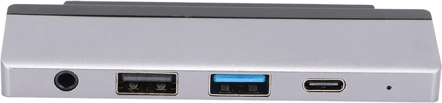 Main image of 5 in 1 USB3.0 Hub Docking Station, Type C to High Definition Multimedia Interface Expansion Dock, Slim Minimal Design, 4K 60Hz Support, 60W PD Charging Port, Gray