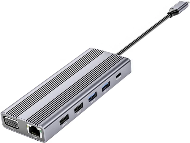 Main image of USB Hub Type-c Adapter Card Reader Data Splitter for Laptops Compatible and More No Driver Needed