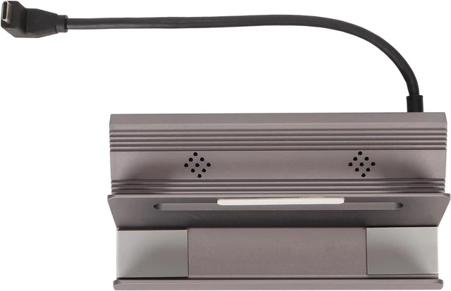 Main image of 6 in 1 USB C Docking Station for Steam Deck, 4K at 60Hz, Gigabit Ethernet, 3X USB 3.0, 100W PD Charging, Aluminum Alloy Gray